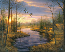 Charger l'image dans la galerie, Peinture par numéros Maison de campagne au crépuscule | Figured'Art intermédiaire paysages nouveautés