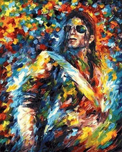 Charger l'image dans la galerie, peinture par numéros | Michael Jackson flamboyant | complexe Pop Art portrait | FiguredArt