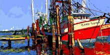Charger l'image dans la galerie, peinture par numéros | Navire à Quai | bateaux intermédiaire | FiguredArt