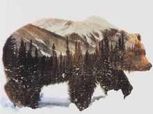 Charger l'image dans la galerie, peinture par numéros | Ours Paysage de neige | animaux complexe ours | FiguredArt