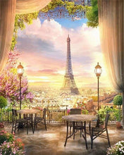 Charger l'image dans la galerie, peinture par numéros | Paysage romantique de Paris | complexe ville | FiguredArt