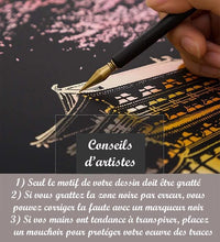 Charger l'image dans la galerie, peinture à gratter | Peinture à gratter - Paris | Format A3 (29.7x42cm) - FiguredArt