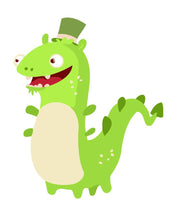 Charger l'image dans la galerie, Peinture par numéros Enfants | Dinosaure Vert | Figured'Art
