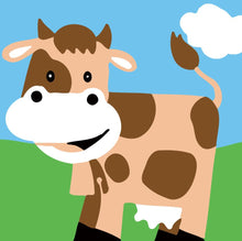 Charger l'image dans la galerie, Peinture par numéros Enfants | Vache | Figured'Art