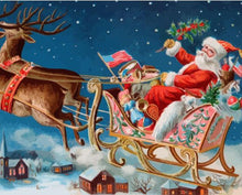Charger l'image dans la galerie, peinture par numéros | Père Noël en Amérique | Intermédiaire, Noël | FiguredArt