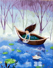 Charger l'image dans la galerie, peinture par numéros | Petit Bateau en Papier | bateaux intermédiaire | FiguredArt