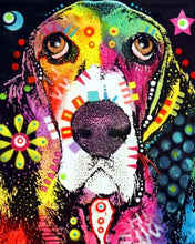 Charger l'image dans la galerie, peinture par numéros | Petit Chien triste | animaux chiens complexe Pop Art | FiguredArt