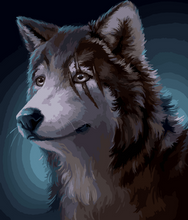 Charger l'image dans la galerie, peinture par numéros | Petit loup tout mignon | animaux, Facile, loups | FiguredArt
