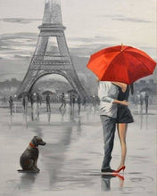 Charger l'image dans la galerie, peinture par numéros | Place de Paris | intermédiaire romantique ville | FiguredArt