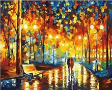 Charger l'image dans la galerie, peinture par numéros | Pluie dans le parc | complexe reproduction ville | FiguredArt