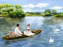 Charger l'image dans la galerie, peinture par numéros | Promenade en Barque | complexe nouveautés romantique | FiguredArt