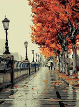 Charger l'image dans la galerie, peinture par numéros | Promenade sur les Quais en Automne | intermédiaire ville | FiguredArt