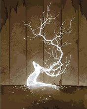Charger l'image dans la galerie, peinture par numéros | Renne Fantaisie | animaux intermédiaire rennes et biches | FiguredArt