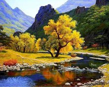 Charger l'image dans la galerie, peinture par numéros | Rivière paisible | nouveautés paysages montagnes complexe | FiguredArt