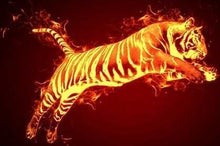 Charger l'image dans la galerie, peinture par numéros | Tigre de feu | animaux facile tigres | FiguredArt