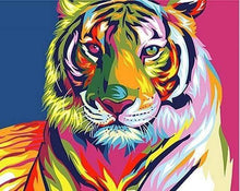Charger l'image dans la galerie, peinture par numéros | Tigre Pop Art 2 | animaux facile Pop Art tigres | FiguredArt