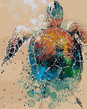 Charger l'image dans la galerie, peinture par numéros | Tortue Design | nouveautés animaux tortues complexe | FiguredArt
