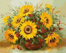 Charger l'image dans la galerie, peinture par numéros | Tournesols et Fleurs | fleurs intermédiaire | FiguredArt
