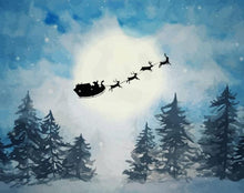 Charger l'image dans la galerie, peinture par numéros | Traineau de Noel | Intermédiaire, Noël, paysages | FiguredArt