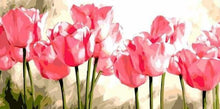 Charger l'image dans la galerie, peinture par numéros | Tulipes roses | facile fleurs | FiguredArt