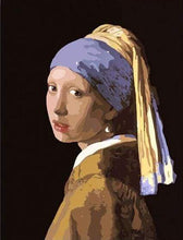 Charger l'image dans la galerie, peinture par numéros | Vermeer La Jeune Fille à la Perle | facile reproduction | FiguredArt