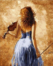 Charger l'image dans la galerie, peinture par numéros | Violoniste Mystérieuse | complexe musique romantique | FiguredArt