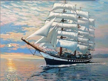 Charger l'image dans la galerie, peinture par numéros | Voilier Paysage dOcéan | bateaux complexe | FiguredArt