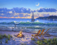 Charger l'image dans la galerie, Peinture par numéros Vue sur la Plage | Figured'Art facile paysages nouveautés